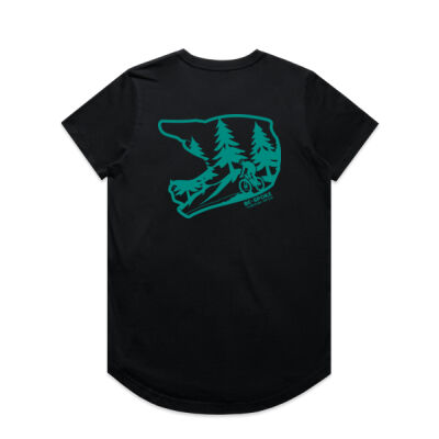 Downhill Mountain Bike Life Curve Tee Thumbnail