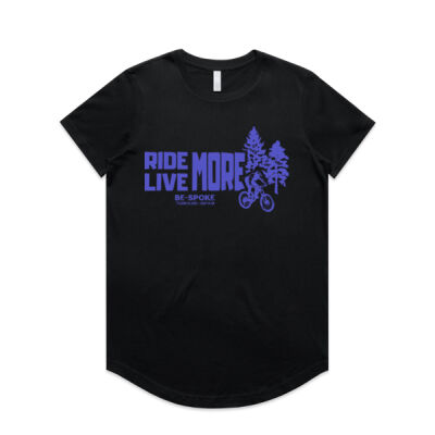 Ride and Live More Curve Tee Thumbnail